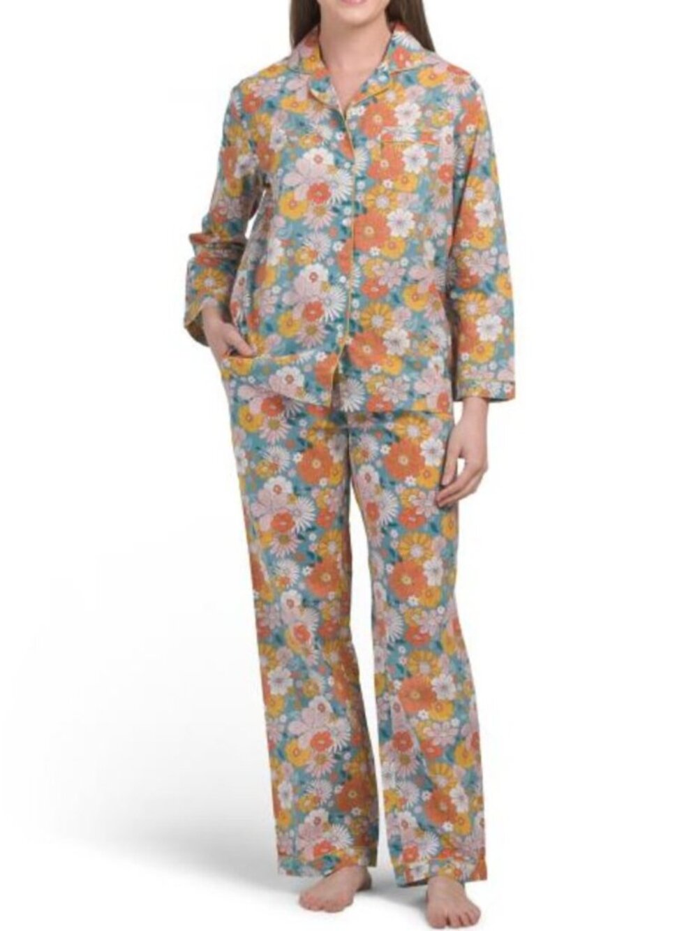 🎉MAHOGANY 2pc Anais Long Sleeve Top And Pants Pajama Set